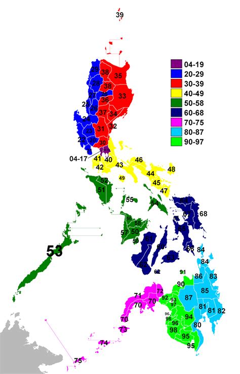 Map of The Philippines ZIP Code 4704 .